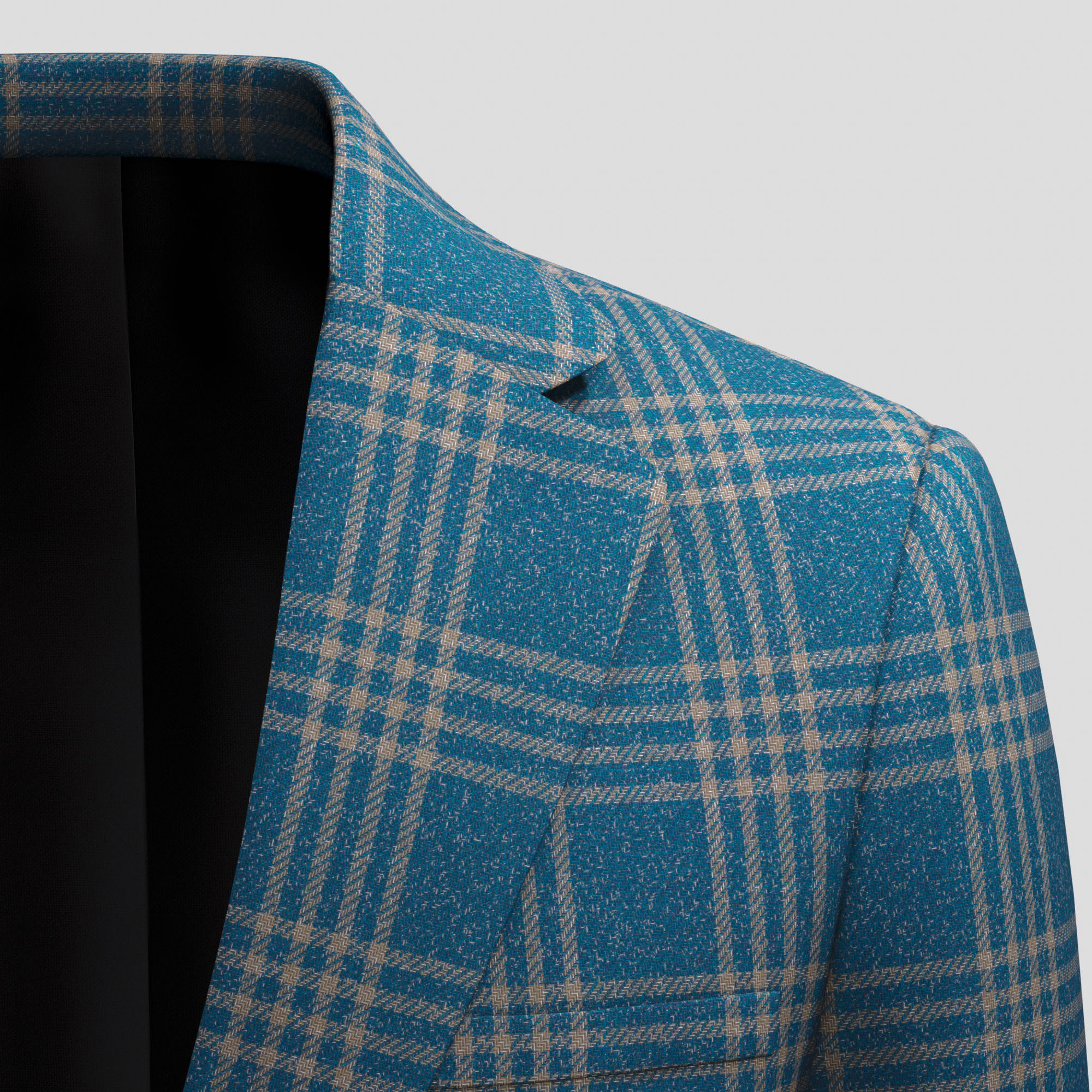 Fancy Twill Jacket Merino Wool & Silk & Linen