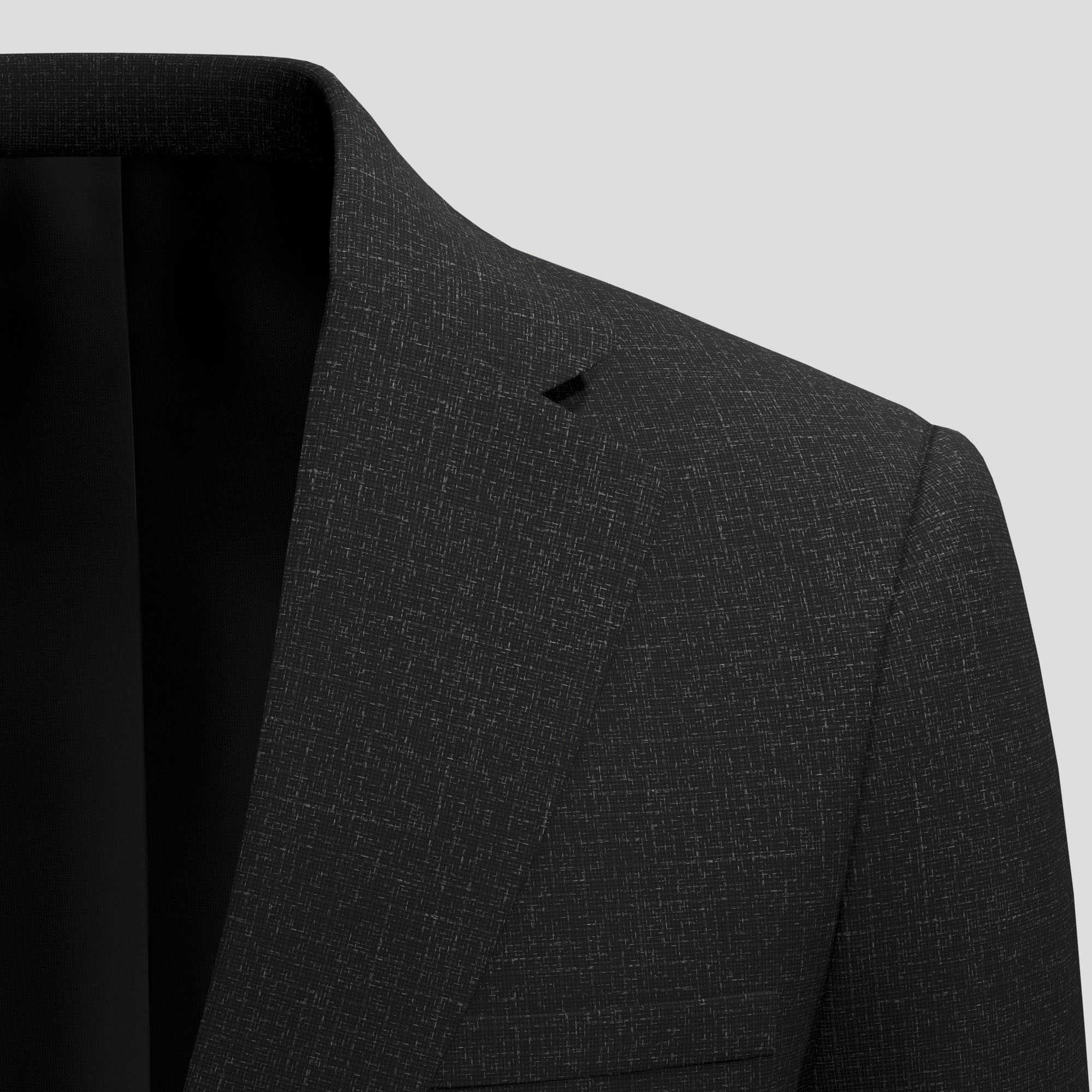 Solid Jacket Merino Wool & Silk & Linen
