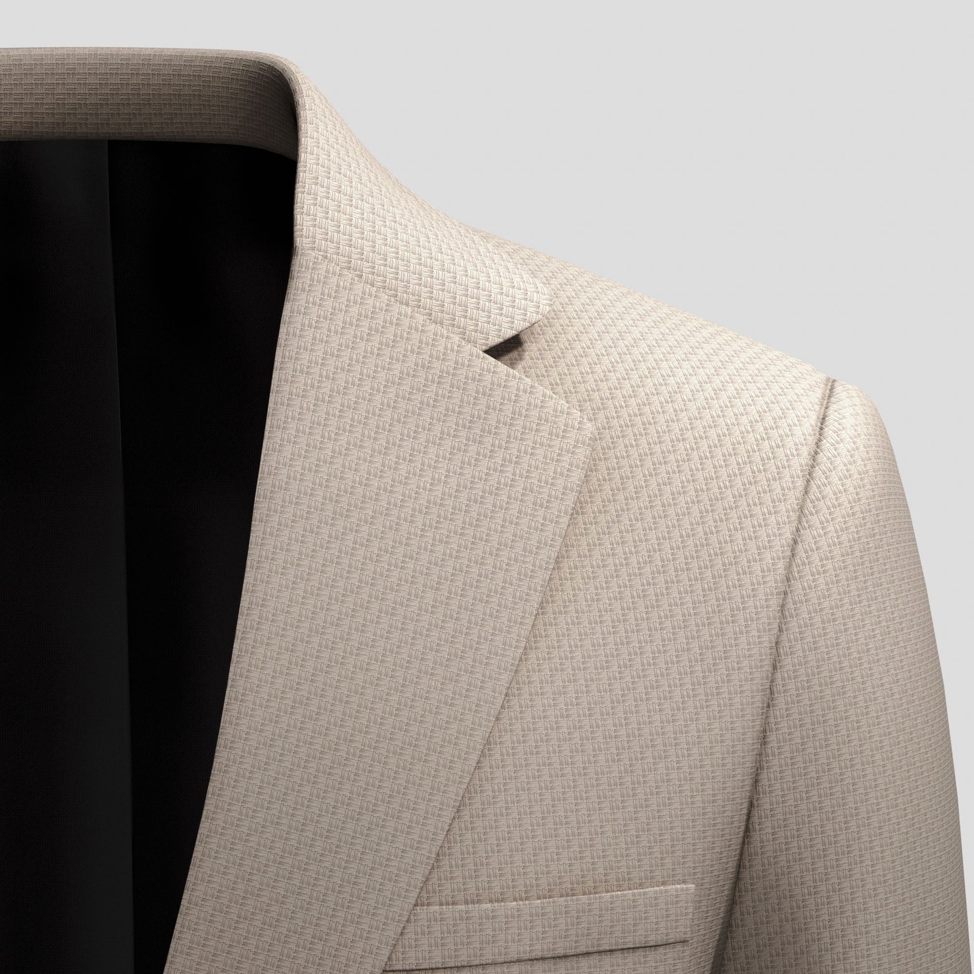 Micro Knit Effect Blazer