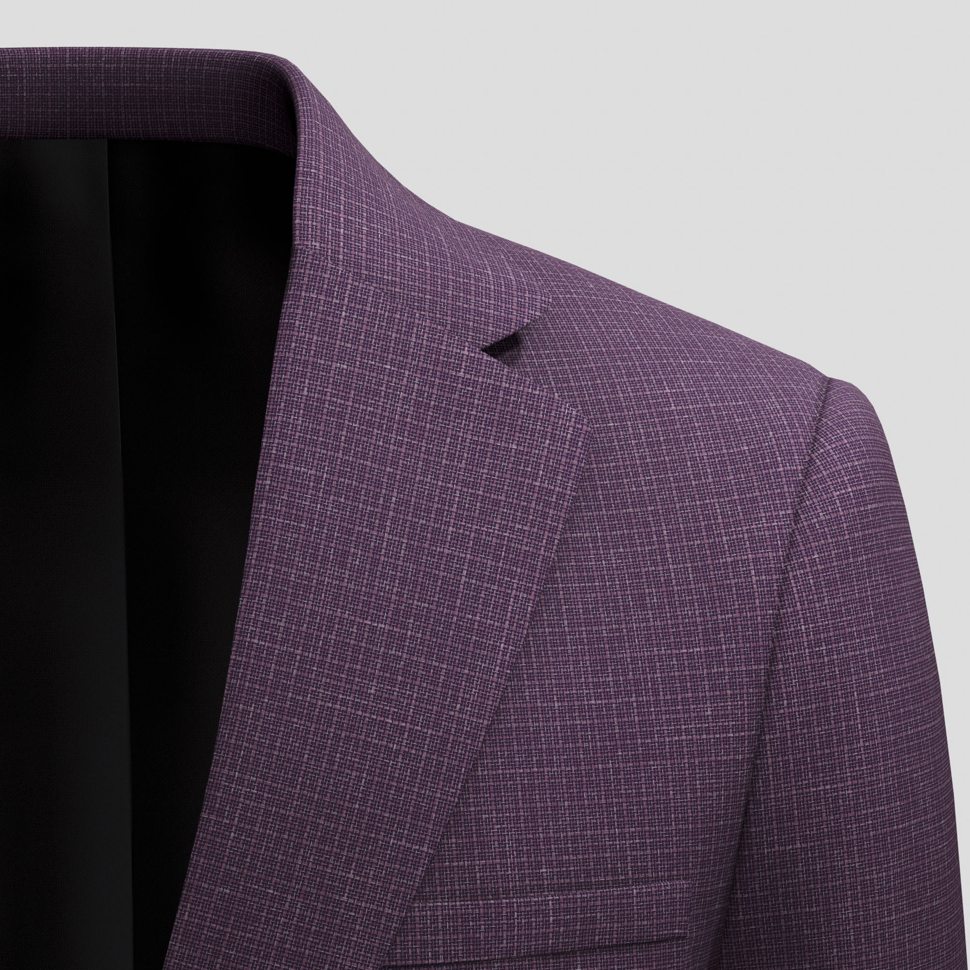 Solid Jacket Merino Wool & Silk & Linen