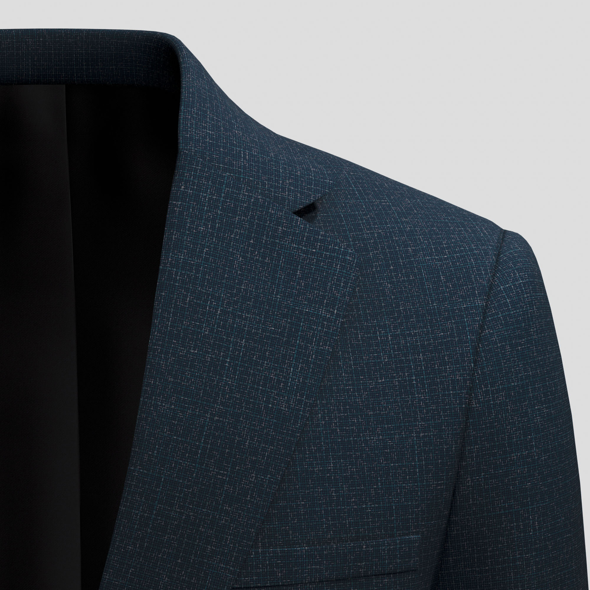 Solid Jacket Merino Wool & Silk & Linen