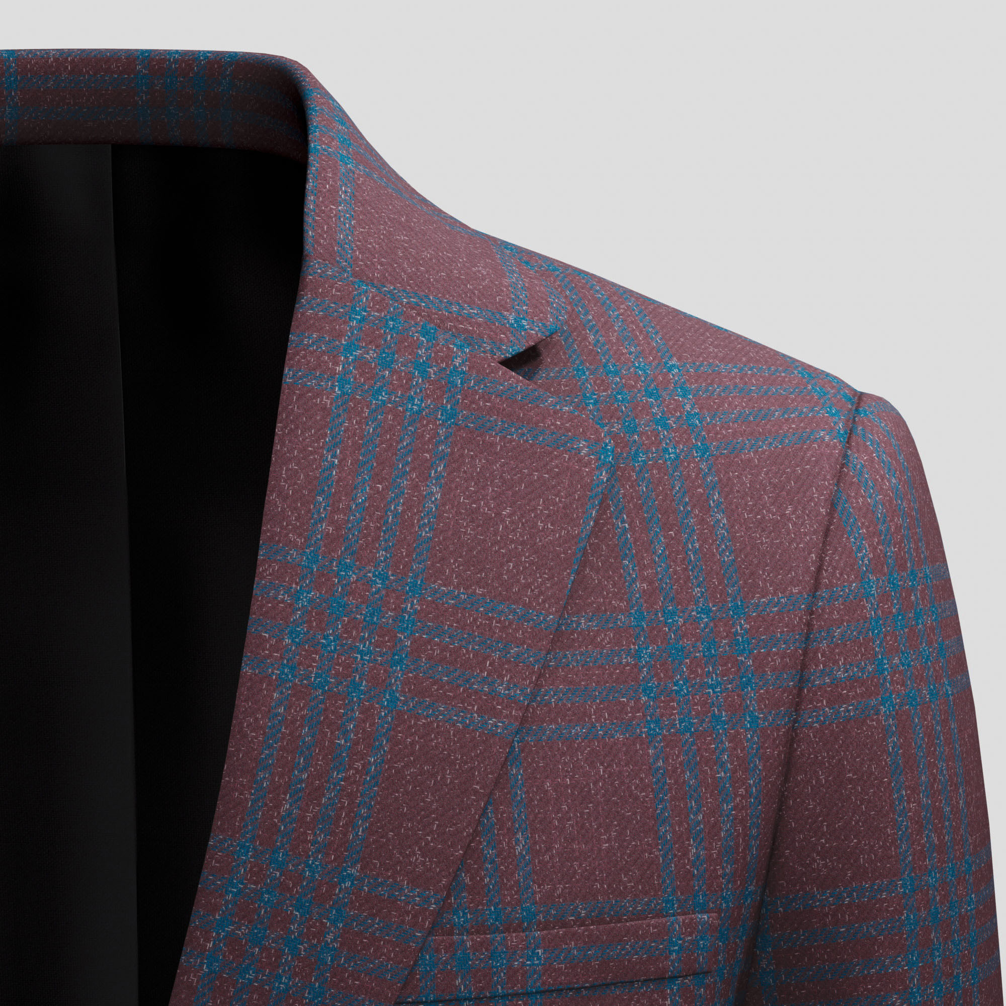 Fancy Twill Jacket Merino Wool & Silk & Linen