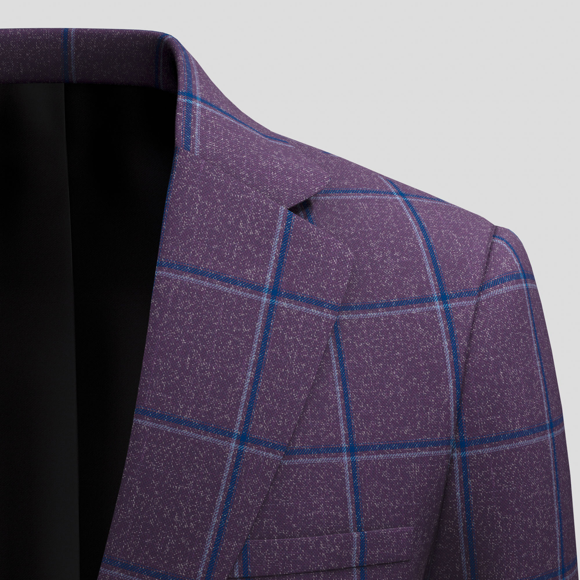 Fancy Twill Jacket Merino Wool & Silk & Linen