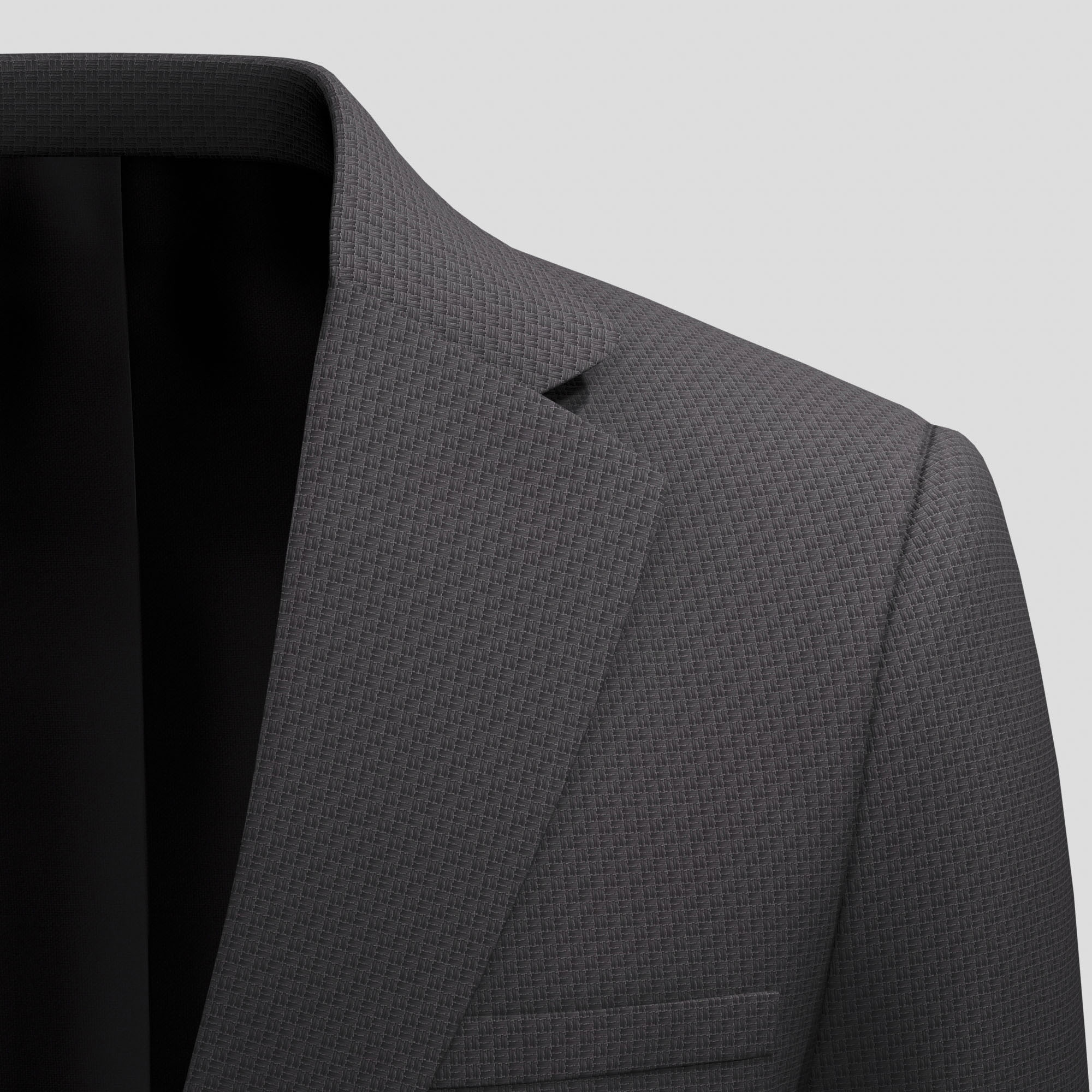 Micro Knit Effect Blazer