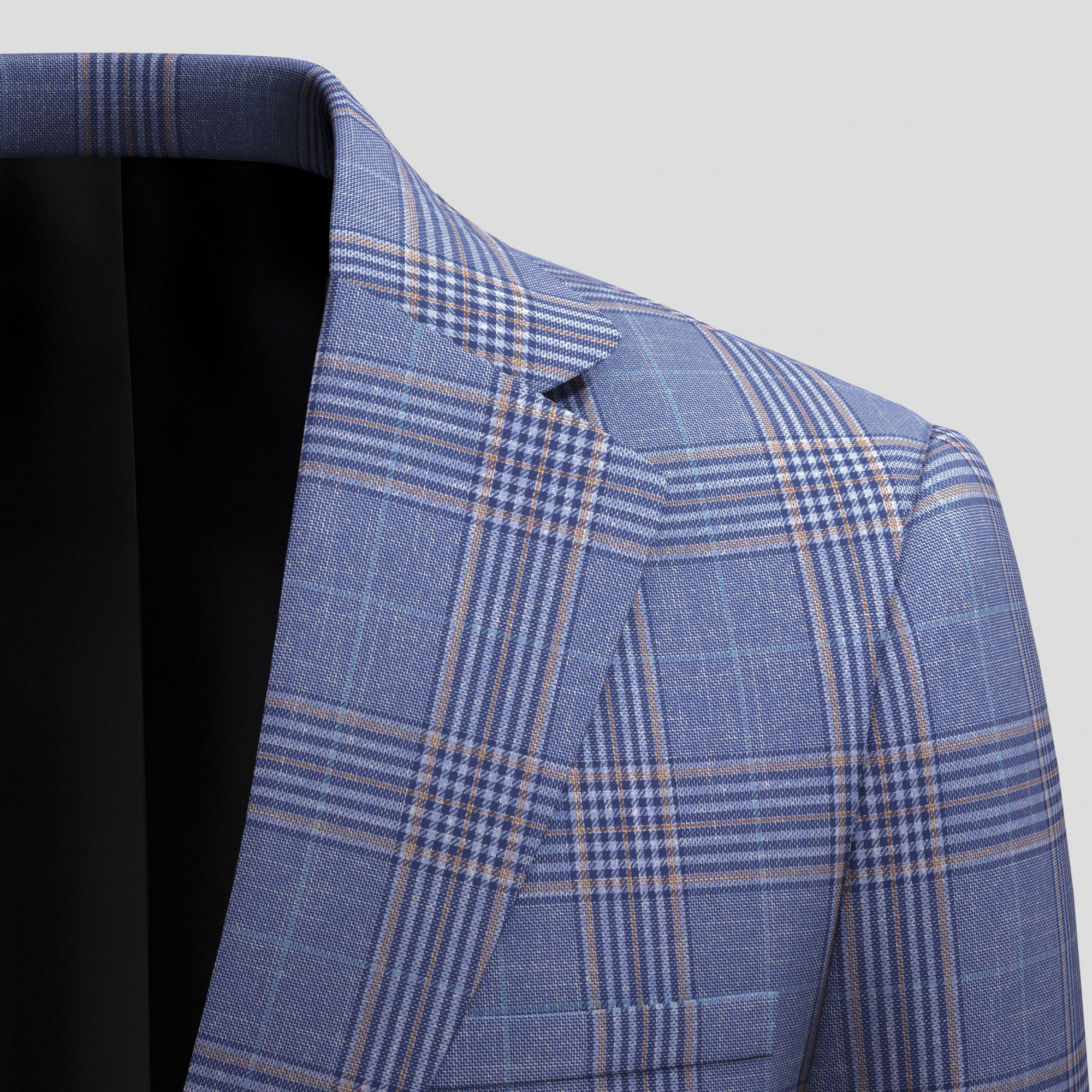 Fancy Twill Jacket Merino Wool & Silk & Linen